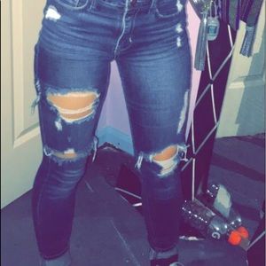 hollister holy jeans